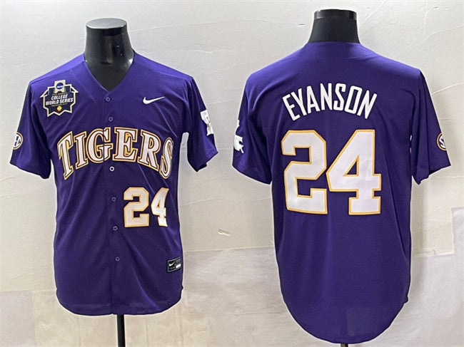 Anthony Eyanson LSU Tigers purple jersey
