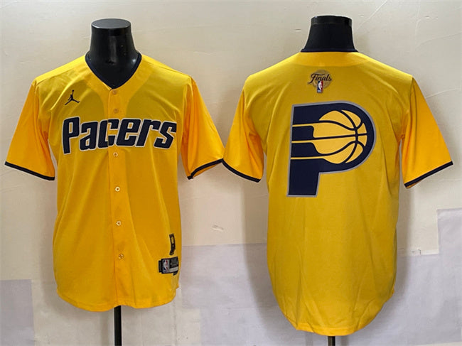 Team Big Logo Indiana Pacers yellow Vapor jersey