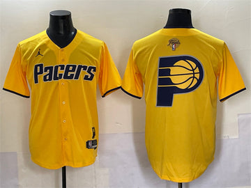 Team Big Logo Indiana Pacers yellow Vapor jersey