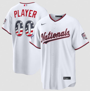 Custom Washington Nationals white All-Star jersey