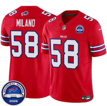 Matt Milano Buffalo Bills red jersey