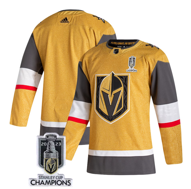 Custom Vegas Golden Knights gold jersey