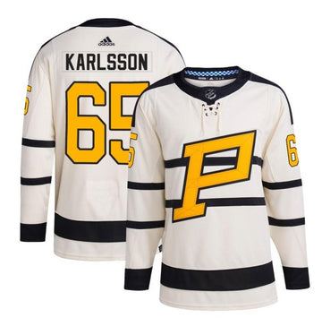 Erik Karlsson Pittsburgh Penguins cream Winter Classic jersey