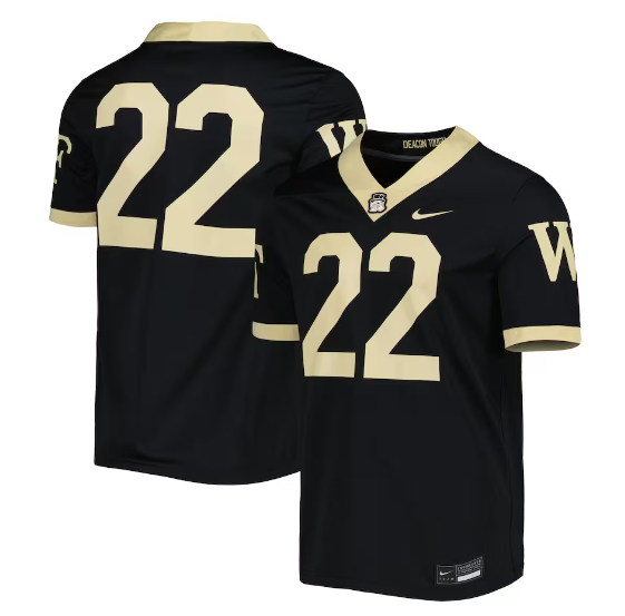 Wake Forest Demon Deacons black jersey