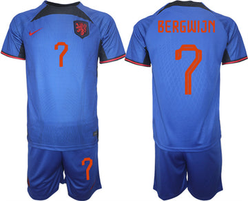 Bergwijn Netherlands National Team royal Away jersey