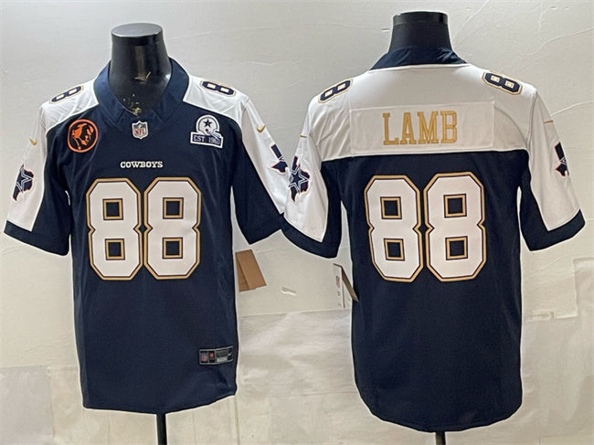 CeeDee Lamb Dallas Cowboys navy Vapor jersey