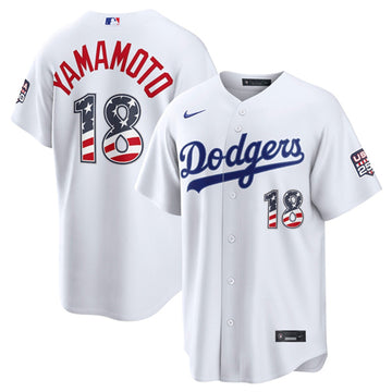 Yoshinobu Yamamoto Los Angeles Dodgers white Home jersey
