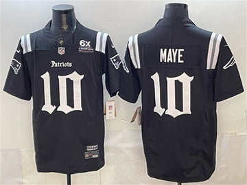 Drake Maye New England Patriots black jersey