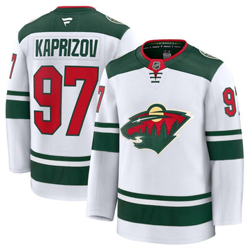 Custom Minnesota Wild white Away jersey