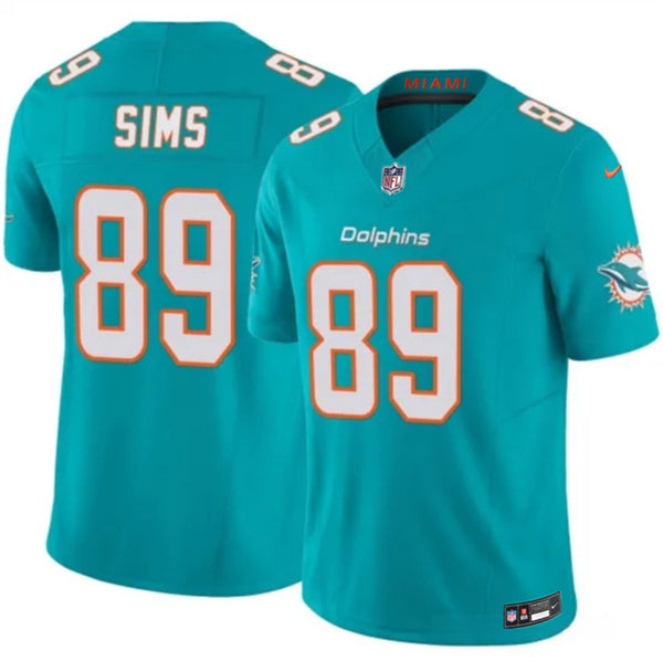 Ben Sims Miami Dolphins aqua Vapor jersey
