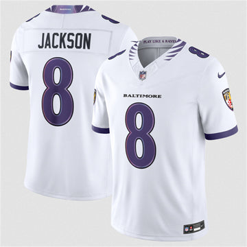 Lamar Jackson Baltimore Ravens white Vapor jersey