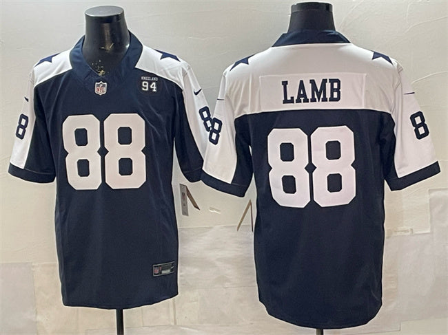 CeeDee Lamb Dallas Cowboys navy Vapor jersey