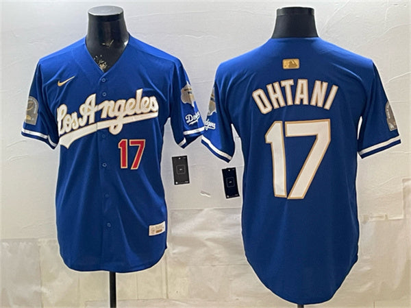 Shohei Ohtani Los Angeles Dodgers royal Gold Collection jersey