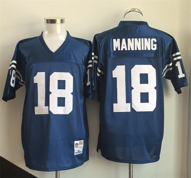 Peyton Manning Indianapolis Colts blue Throwback jersey