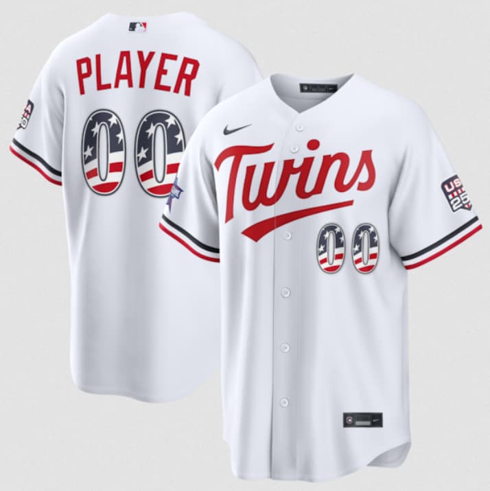 Custom Minnesota Twins white All-Star jersey