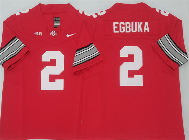 Emeka Egbuka Ohio State Buckeyes red Limited jersey