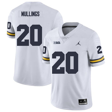 Kalel Mullings Michigan Wolverines white jersey
