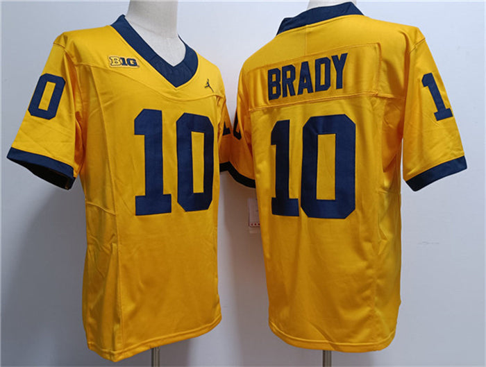 Tom Brady Michigan Wolverines yellow jersey