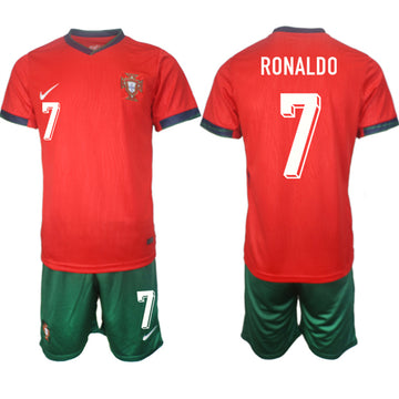 Ronaldo Portugal National Team red Home jersey