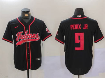 Michael Penix Jr Atlanta Falcons black jersey