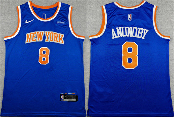 OG Anunoby New York Knicks blue jersey