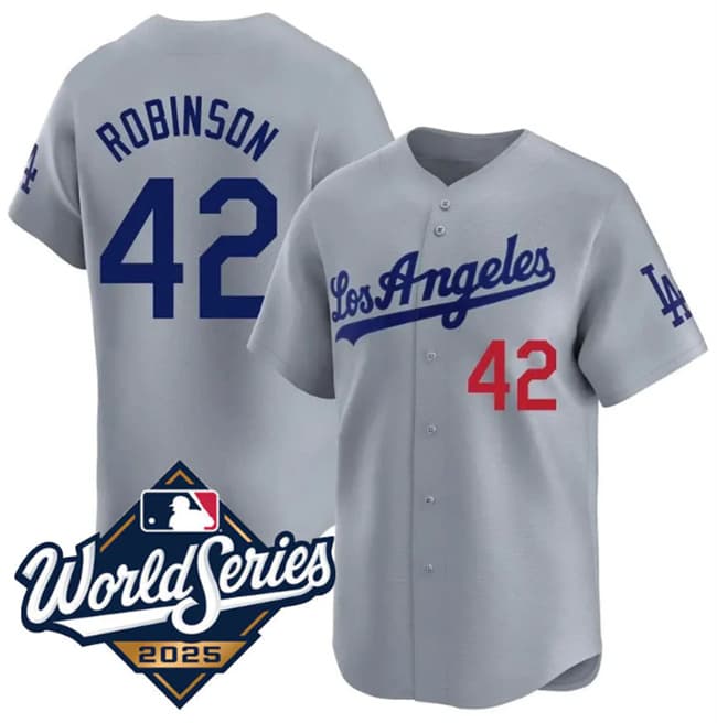Jackie Robinson Los Angeles Dodgers gray Limited jersey