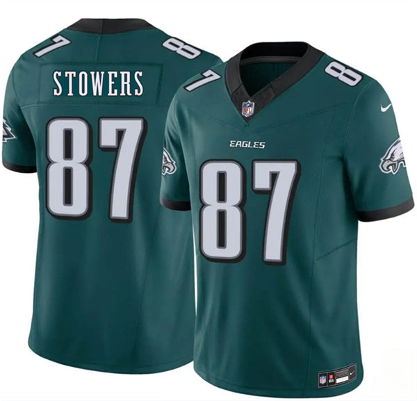Eli Stowers Philadelphia Eagles green Vapor jersey