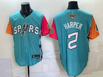 Dylan Harper San Antonio Spurs teal jersey