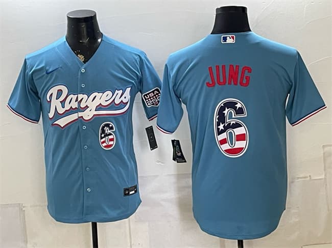 Josh Jung Texas Rangers blue Home jersey