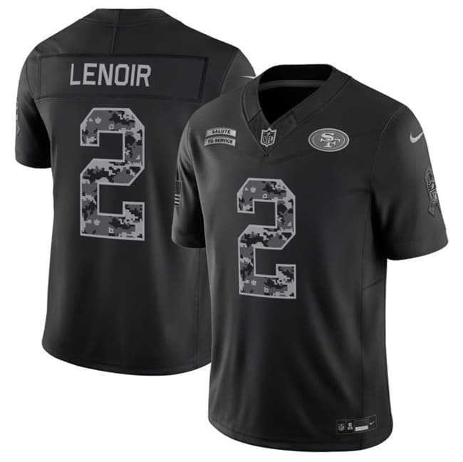 Deommodore Lenoir San Francisco 49ers black Salute To Service jersey