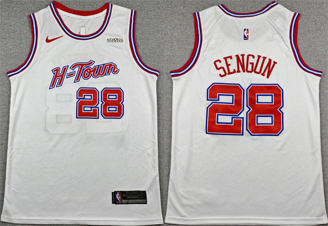 Alperen Sengun Houston Rockets white City Edition jersey