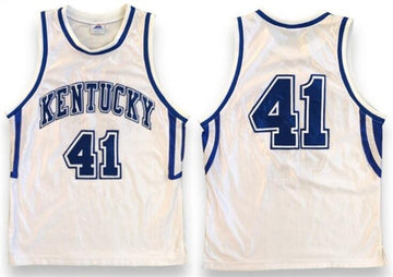 Mark Pope Kentucky Wildcats white jersey