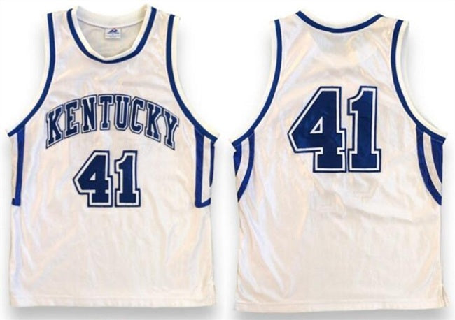 Mark Pope Kentucky Wildcats white jersey