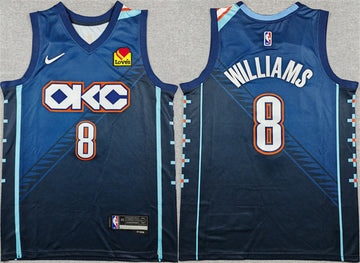 Jalen Williams Oklahoma City Thunder navy jersey