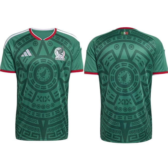 Custom Mexico National Team green Home jersey