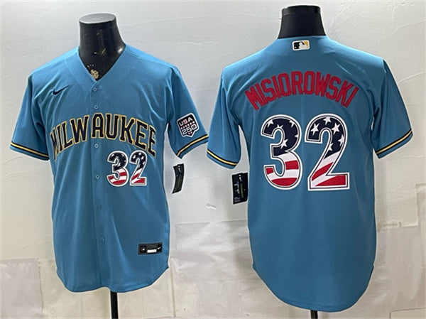 Jacob Misiorowski Milwaukee Brewers blue Home jersey