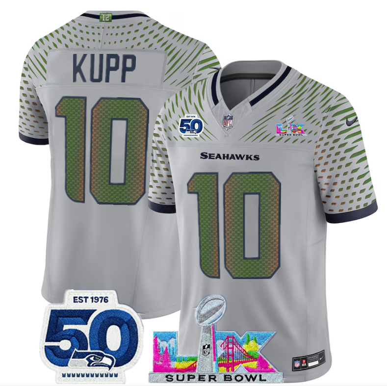 Cooper Kupp Seattle Seahawks grey Vapor jersey