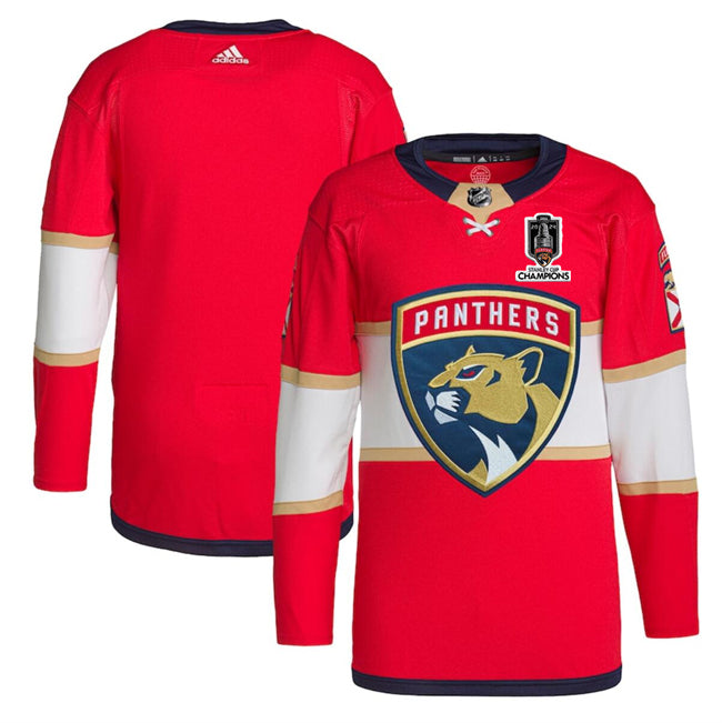 Custom Florida Panthers red Home jersey