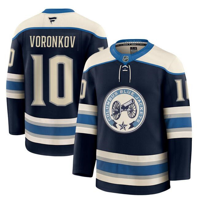 Dmitri Voronkov Columbus Blue Jackets navy Alternate jersey