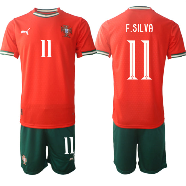 Fábio Silva Portugal National Team red Home jersey