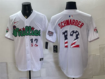 Kyle Schwarber Philadelphia Phillies white jersey