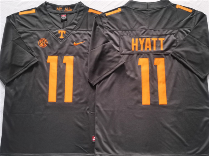 Jalin Hyatt Tennessee Volunteers gray jersey
