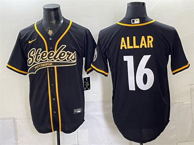 Drew Allar Pittsburgh Steelers black jersey