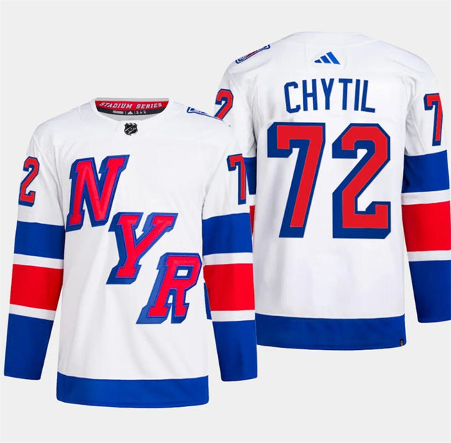 Filip Chytil New York Rangers white Stadium Series jersey