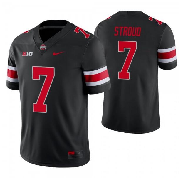 C.J. Stroud Ohio State Buckeyes black Vapor jersey