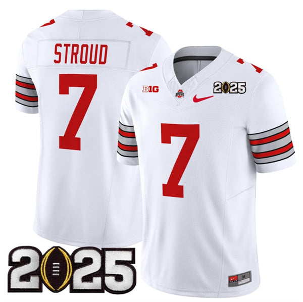 C.J. Stroud Ohio State Buckeyes white Vapor jersey
