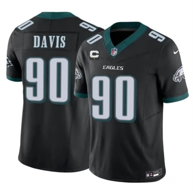 Jordan Davis Philadelphia Eagles black Untouchable jersey