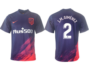 José Giménez Atletico Madrid purple Away jersey
