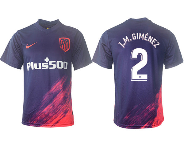 José Giménez Atletico Madrid purple Away jersey