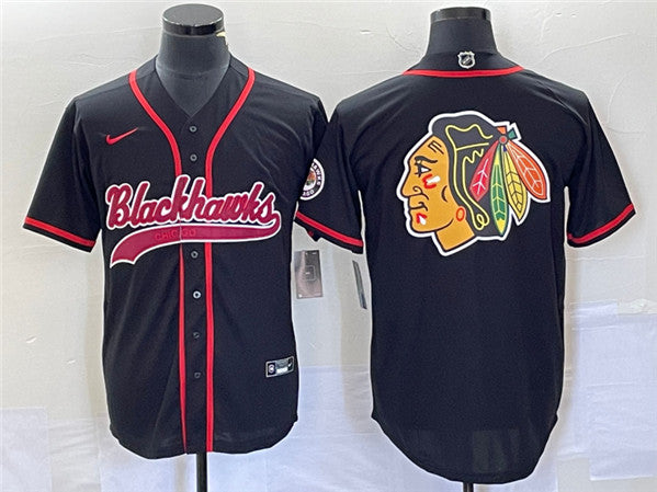 Chicago Blackhawks black jersey